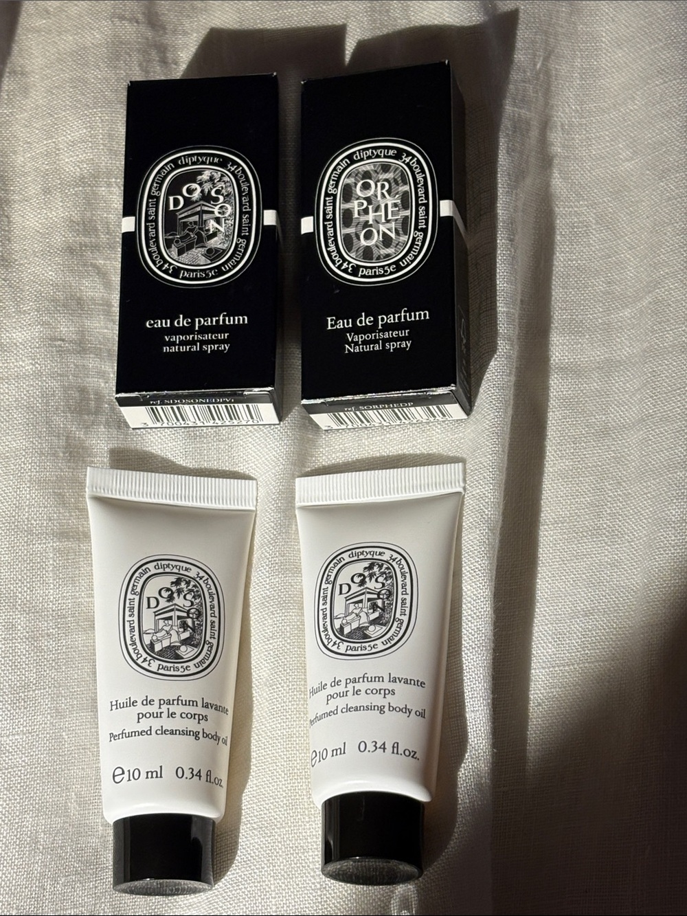 DIPTYQUE - 2 sample and 2 body oils